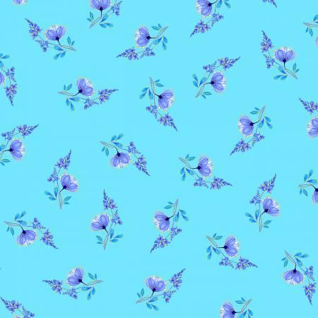 Timeless Treasures, Royal Plume, CM1568-TURQ