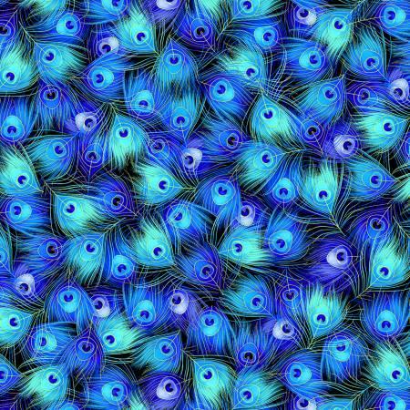 Timeless Treasures, Royal Plume, CM1569-BLACK