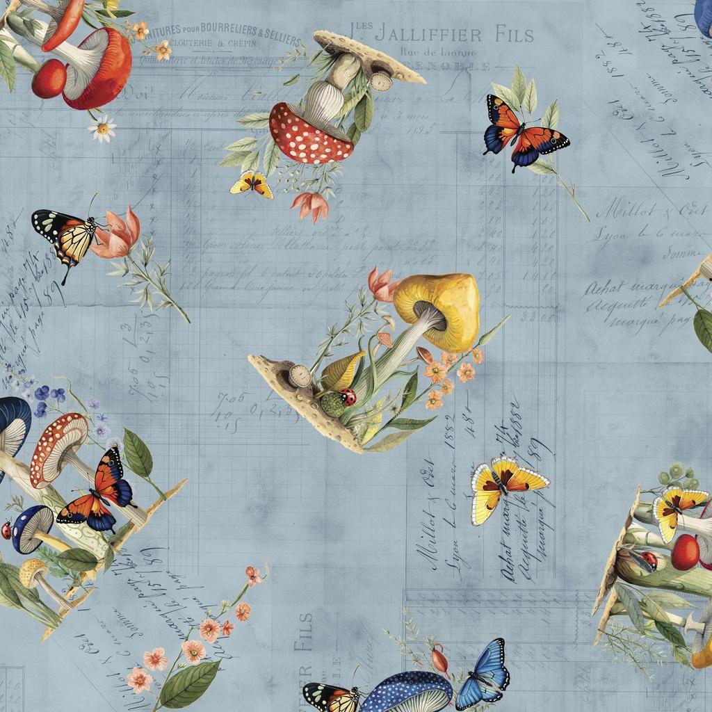 White Owl Textiles Beneath The Canopy, W150-014-757, Denim,