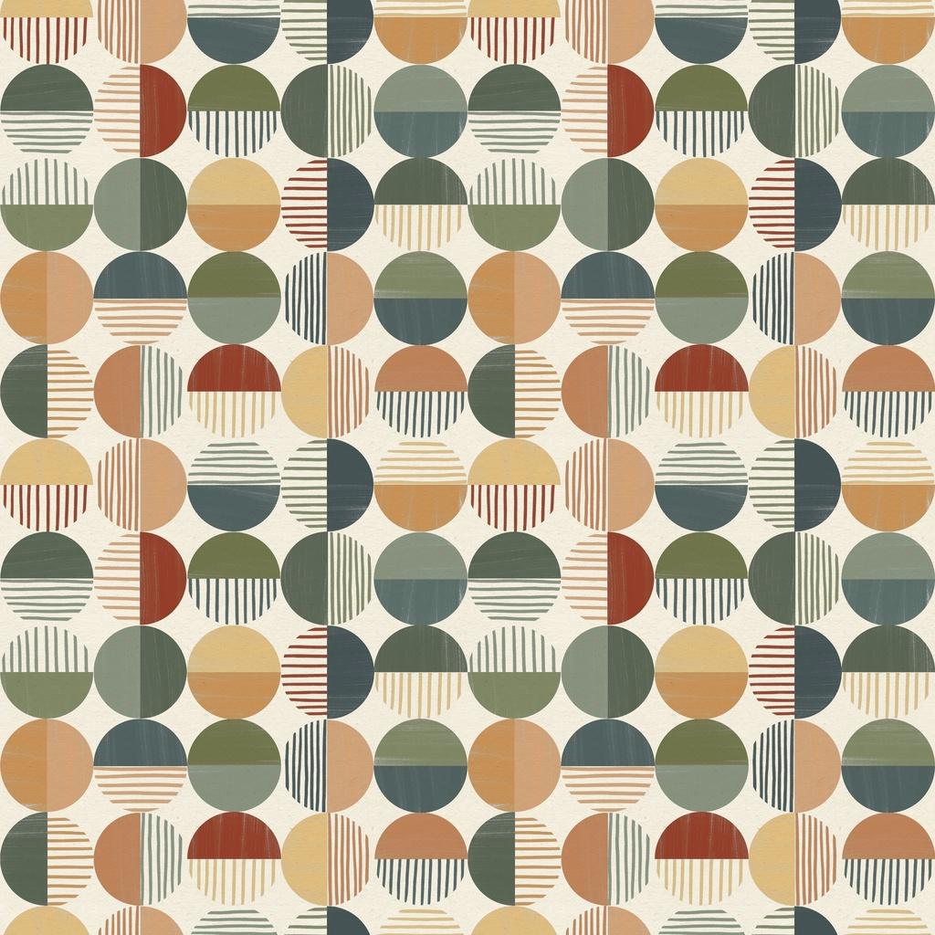 White Owl Textiles Paddle & Pine, W135-028-052, Multi,
