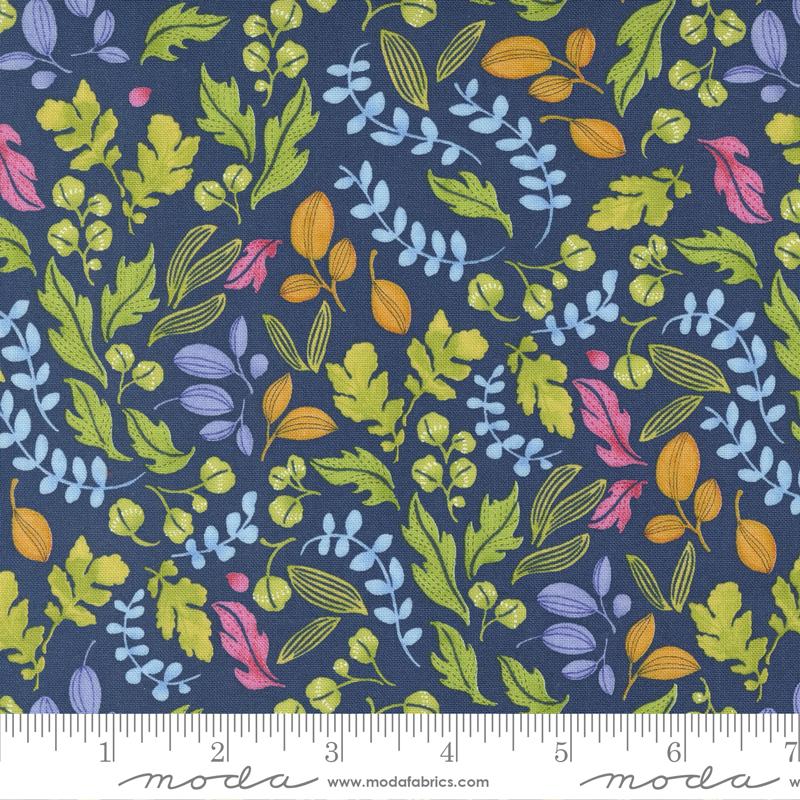Wild Blossoms, 48736 25, Navy, Robin Pickens