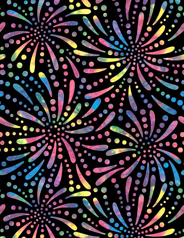 Wilmington Fireworks 108", 1054 2090 954, Black/Multi,