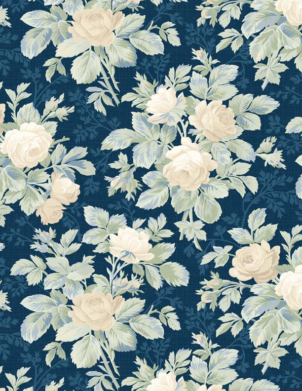 Wilmington, Kaye England, Sapphire Blossoms, 1803-98664-417, Navy