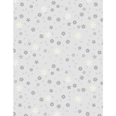 Wilmington Prints®, Cottage Reverie, 3079-48554-919, Light Gray, Flowers