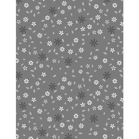 Wilmington Prints®, Cottage Reverie, 3079-48554-991, Dark Gray, Flowers