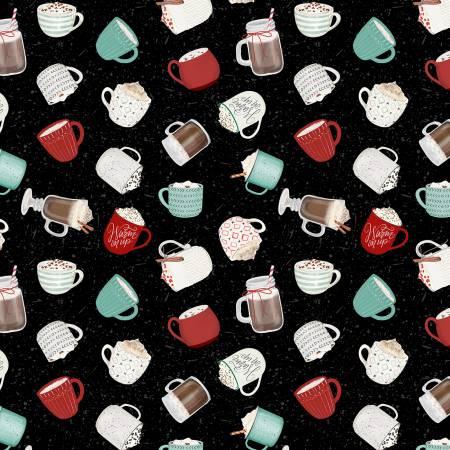 Wilmington Prints, Danielle Leone, Cocoa Sweet, 3017-27674-973, Black