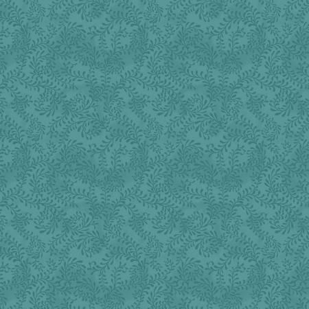 Wilmington Prints, Danielle Leone, Swirling Leaves, 3017-27650-774, Dark Teal