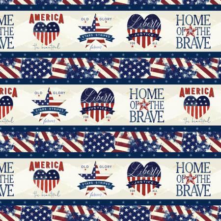 Wilmington Prints, Jungle Design Inc., Hearts Anthem, 1031-84473-243, Multi