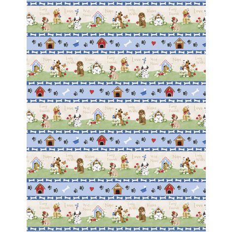 Wilmington Prints® Paws At Play, 3023-39917-242, Multi,