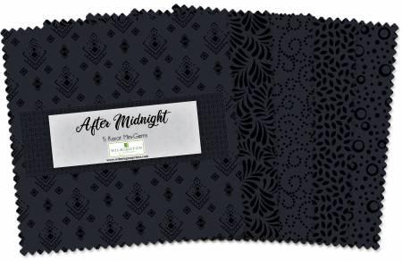 Wilmington Prints® Pre-Cuts, Essn After Midnight, 5" Squares, 505-52-505