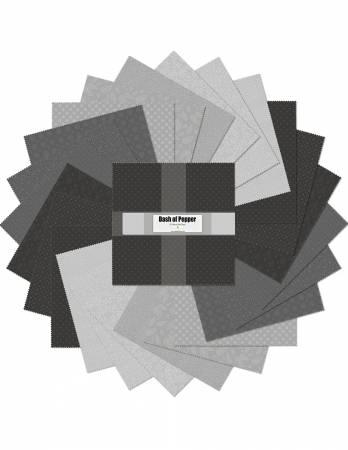 Wilmington Prints® Pre-Cuts, Essn Dash Of Pepper, 10" Squares, 510-65-510