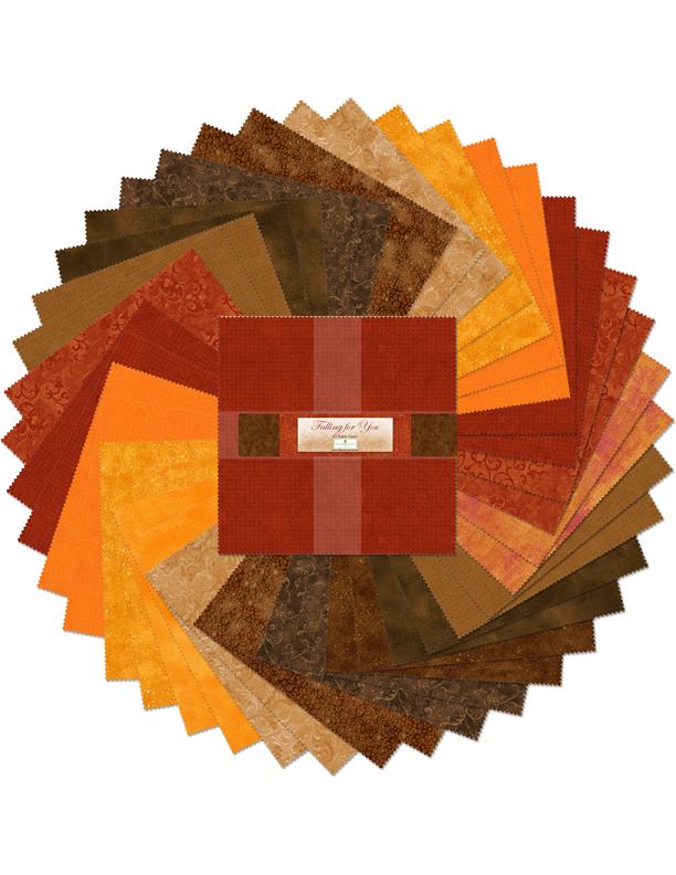 Wilmington Prints® Pre-Cuts, Falling For You, 10" Squares, 512-10-512