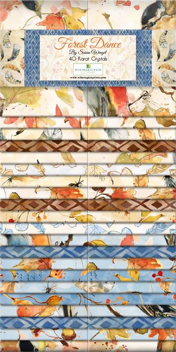 Wilmington Prints® Pre-Cuts, Forest Dance, 2 1/2" Strips, 840-589-840