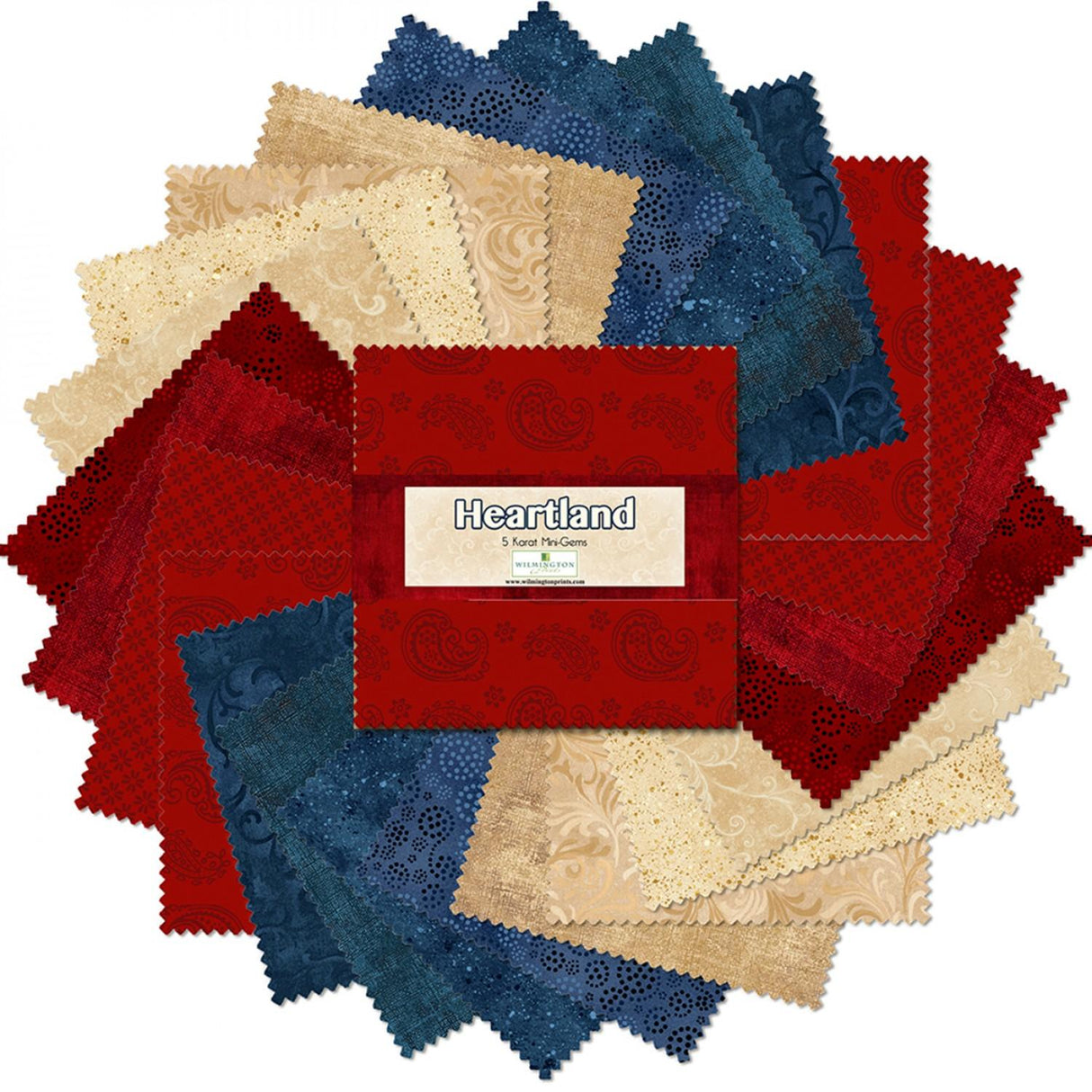 Wilmington Prints® Pre-Cuts, Heartland, 5" Squares, 505-59-505