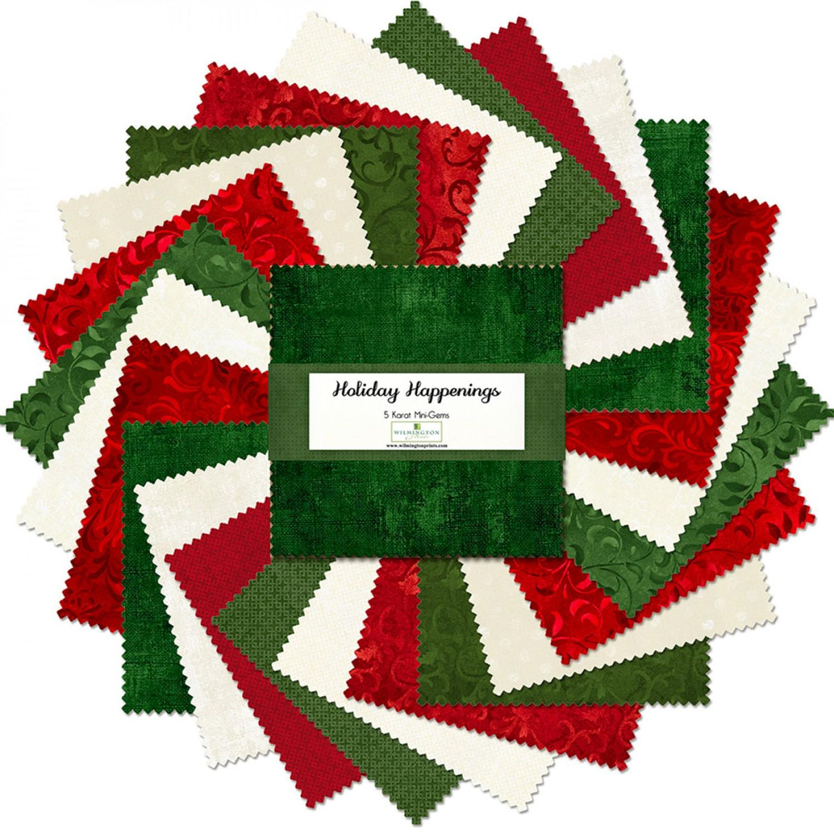 Wilmington Prints® Pre-Cuts, Holiday Happenings, 5" Squares, 505-58-505