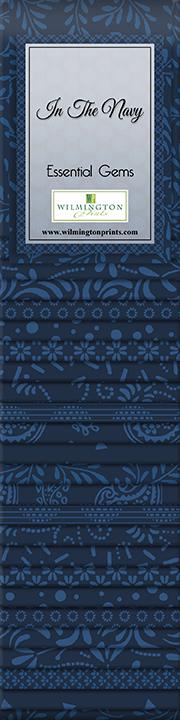 Wilmington Prints® Pre-Cuts, In The Navy, 2 ½” Strip Set Packs, 802-31-802