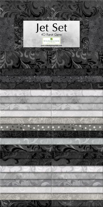Wilmington Prints® Pre-Cuts, Jet Set, 2 1/2" Strips, 842-8-842