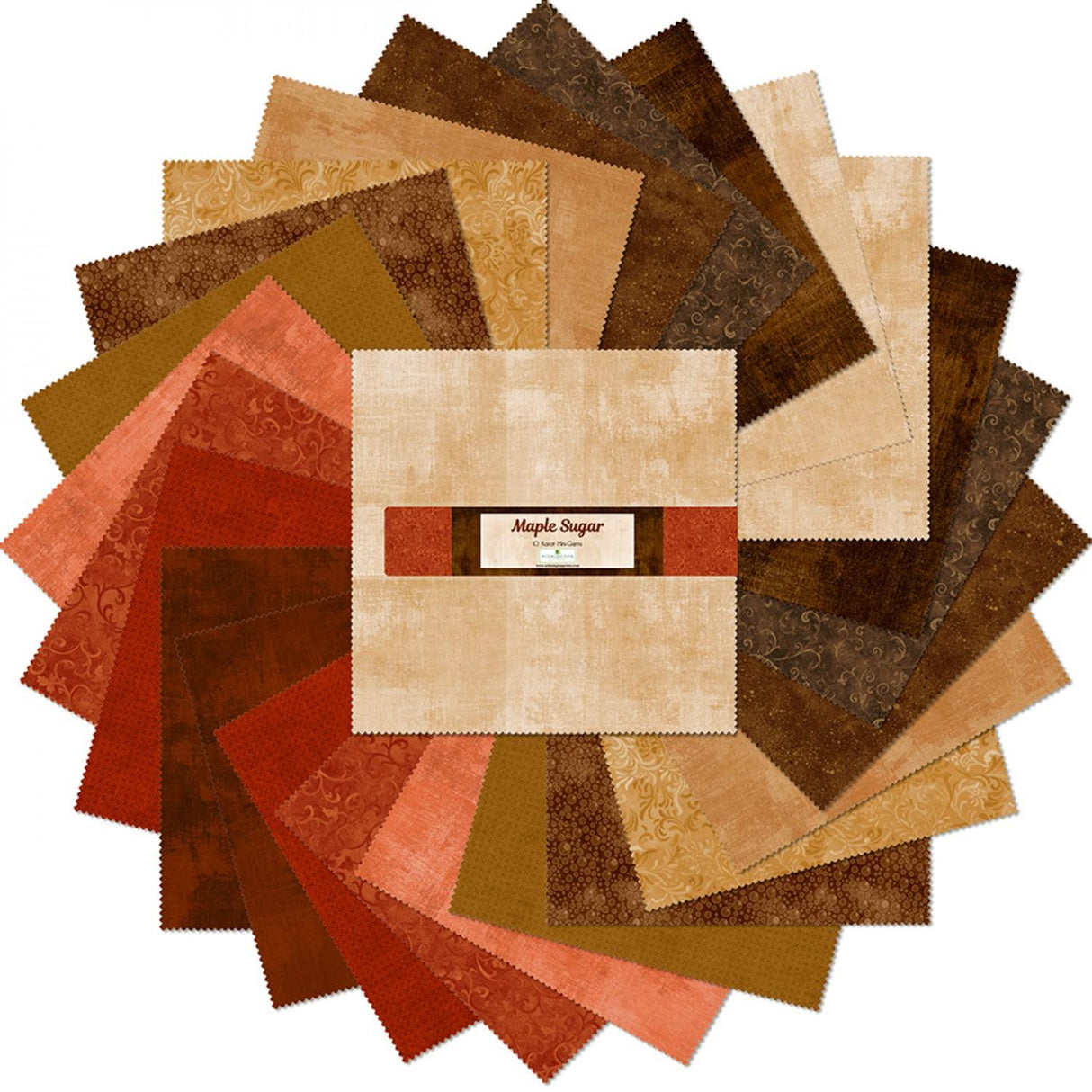 Wilmington Prints® Pre-Cuts, Maple Sugar, 10" Squares, 510-62-510