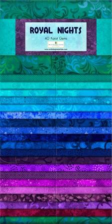 Wilmington Prints® Pre-Cuts, Royal Nights, 2 ½” Strip Set Packs, 842-28-842
