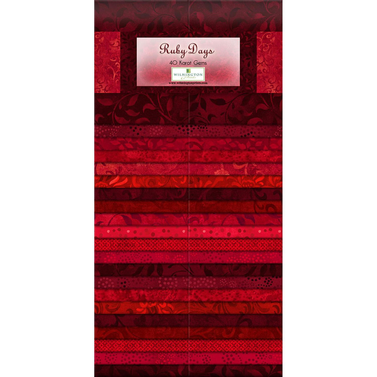 Wilmington Prints® Pre-Cuts, Ruby Days, 2 ½” Strip Set Packs, 842-3-842
