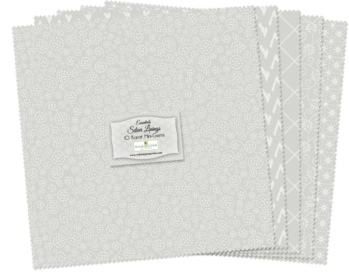 Wilmington Prints® Pre-Cuts, Silver Linings, 10" Squares, 510-25-510