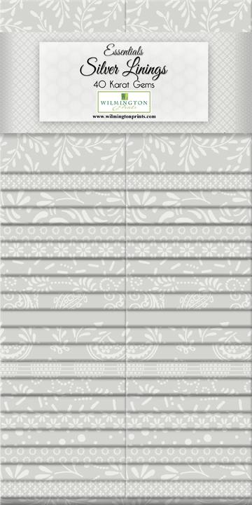 Wilmington Prints® Pre-Cuts, Silver Linings, 2 ½” Strip Set Packs, 842-25-842