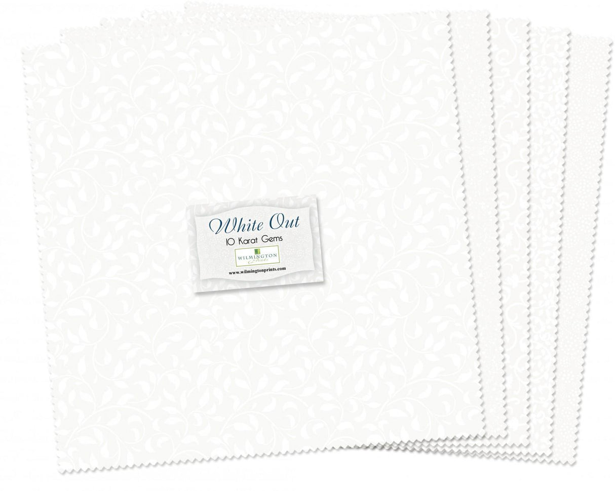 Wilmington Prints® Pre-Cuts, White Out, 10" Squares, 512-12-512