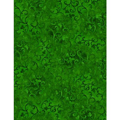 Wilmington Prints, SCRoll, 1077-89025-777, HOLLY GReen