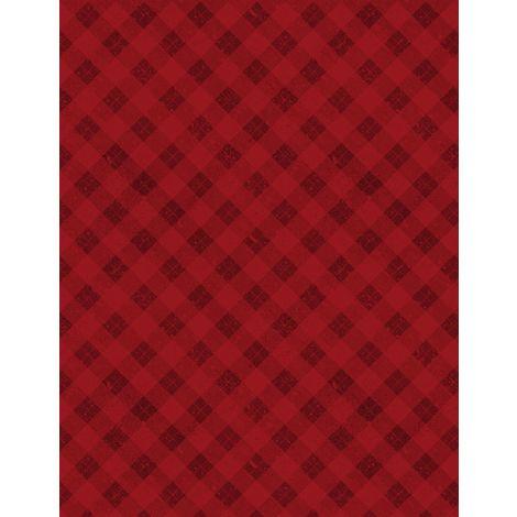 Wilmington Prints, Snowy Gnomies, 3074-49377-333, RED,