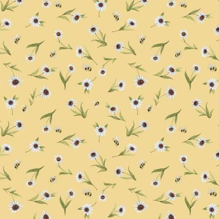 Wilmington Prints, Susan Winget, Buzzin/My Gnome-iezz, 3023-39838-517, Yellow