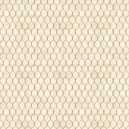 Wilmington Prints, Susan Winget, Garden Gate Roosters, 3023-39815-199, Cream