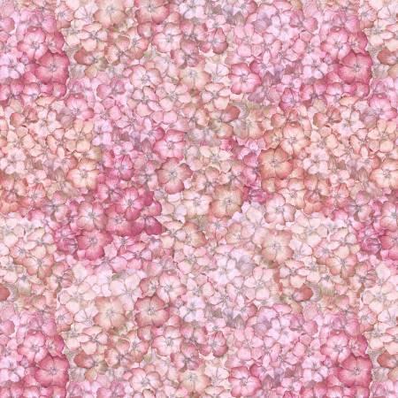 Wilmington Prints, Susan Winget, Hydrangea Mist, 3023-39820-333, Pink
