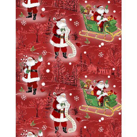 Wilmington Prints® The Jolly North, 3036-18061-313, Red,