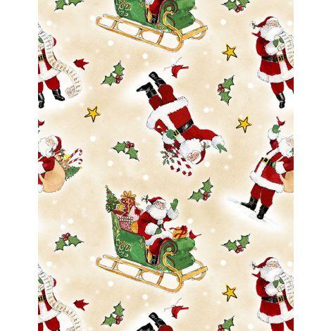Wilmington Prints® The Jolly North, 3036-18062-273, Cream,