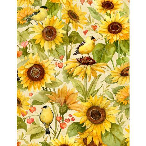 Wilmington Sunflower Splendor, 3023 83327 257, Cream,