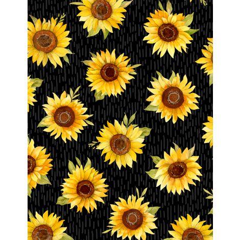 Wilmington Sunflower Splendor, 3023 83328 952, Black,
