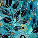 Windham Fabric Ebb & Flow, 54025DM-1, Aqua, Esoldo Design