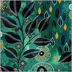 Windham Fabric Ebb & Flow, 54025DM-2, Emerald, Esoldo Design