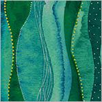 Windham Fabric Ebb & Flow, 54027DM-2, Emerald, Esoldo Design