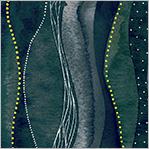 Windham Fabric Ebb & Flow, 54027DM-6, Ink, Esoldo Design