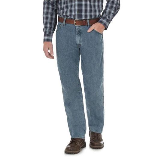 Wrangler® Rugged Wear, Regular Fit, Comfort Flex Waistband, 39952BW, Bleach Wash