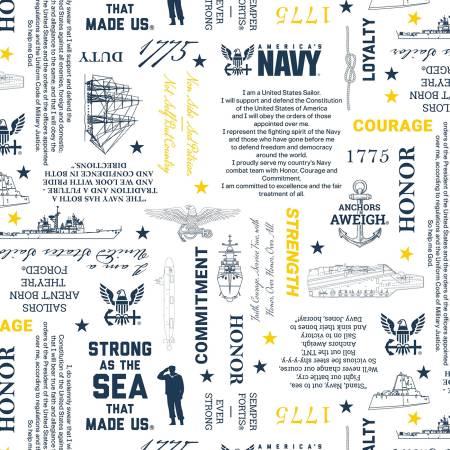A.E Nathan, U.S. Navy, 2917AE-07, White/Navy,