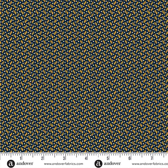 Andover Fabrics Indigo Cheddar 2, A-1146-B, Indigo,