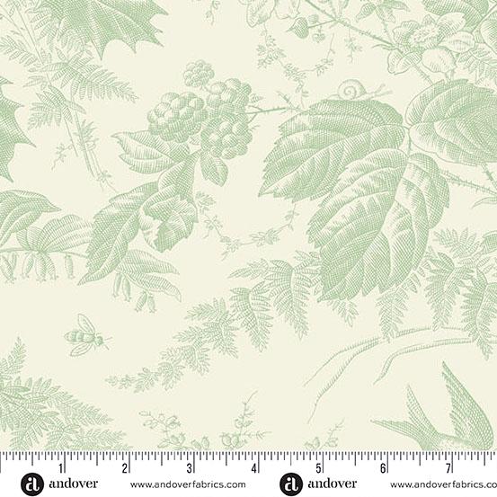 Andover Fabrics Pebbles, A-1290-LG, Mint, Lqb