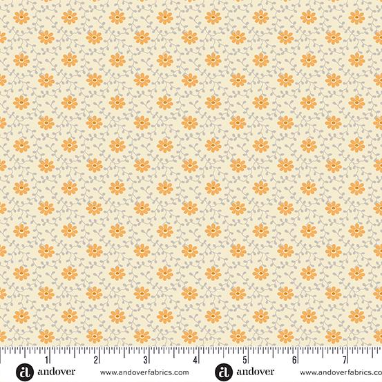 Andover Fabrics Pumpkin Licorice, A-1101-L, Whipped Cream,