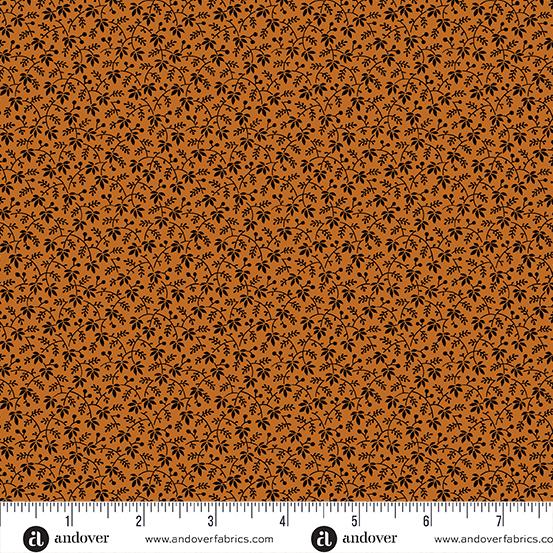 Andover Fabrics Pumpkin Licorice, A-1105-O, Pumpkin,