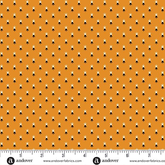 Andover Fabrics Pumpkin Licorice, A-1106-O, Pumpkin,