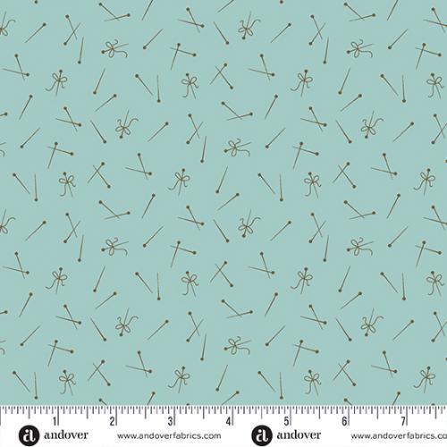 Andover Fabrics Sewing Basket, A-952-B, Turquoise, Laundry Basket Quilts