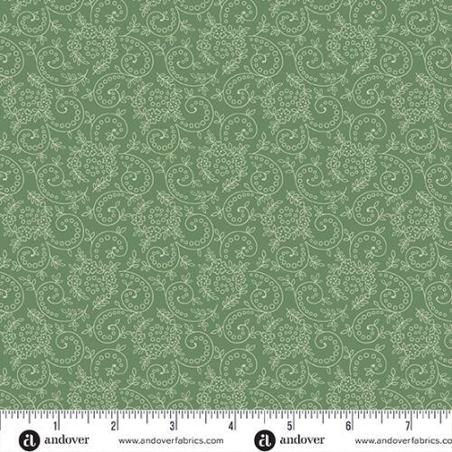 Andover Fabrics Sewing Basket, A-953-G, Tourmaline, Laundry Basket Quilts