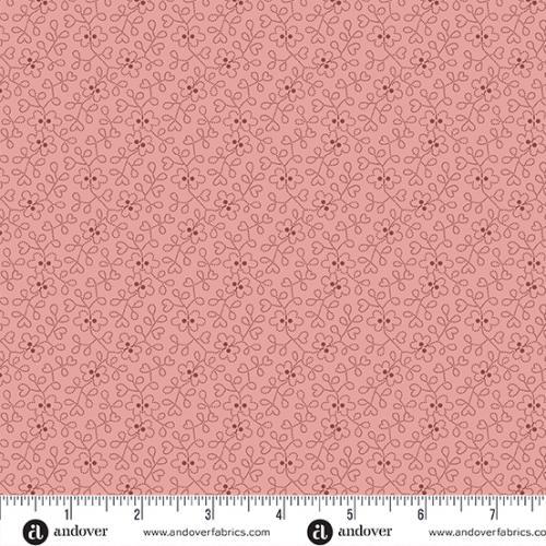 Andover Fabrics Sewing Basket, A-955-E, Rose Quartz, Laundry Basket Quilts